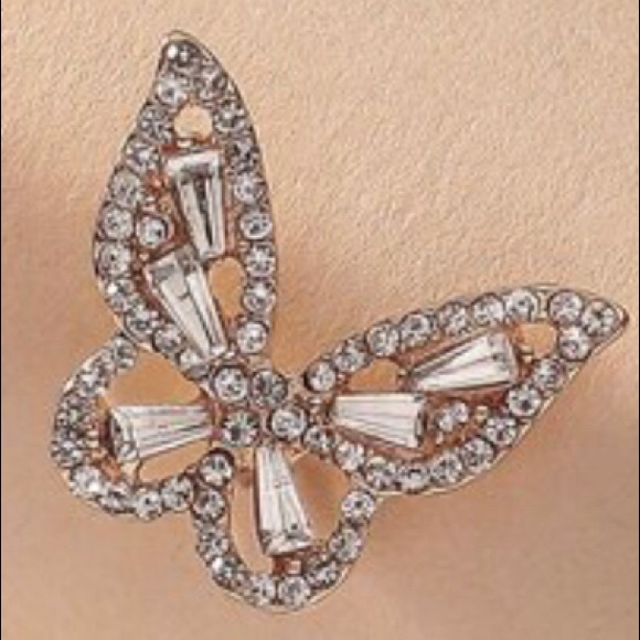 Beautiful Butterfly 🦋 Sparkly Stud Earrings - Picture 2 of 2